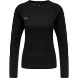 Newline - Core Running - T-shirt - Zwart - Lange Mouwen, Duurzaam Mesh Jersey, Reflecterende Logo-opdruk