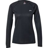 Newline - Core Running - T-shirt - Zwart - Lange Mouwen, Duurzaam Mesh Jersey, Reflecterende Logo-opdruk