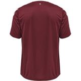 hummel - HMLCORE XK POLY JERSEY S/S - Trainingsshirt - Maroon - Korte Mouwen