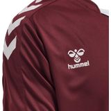 hummel - HMLCORE XK POLY JERSEY S/S - Trainingsshirt - Maroon - Korte Mouwen