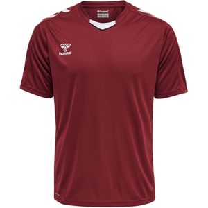 hummel - HMLCORE XK POLY JERSEY S/S - Trainingsshirt - Maroon - Korte Mouwen