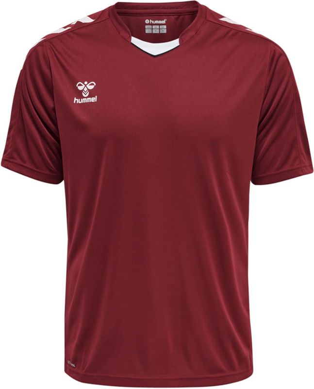 hummel - HMLCORE XK POLY JERSEY S/S - Trainingsshirt - Maroon - Korte Mouwen
