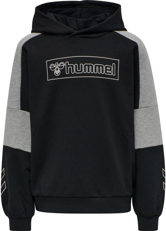 Hummel - Boxline Hoodie - Unisex - Zwart - Katoen