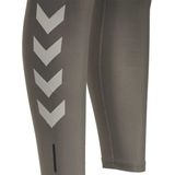 Hummel - Tola Leggings - Grijs - Polyester - Hoge Taille met Zijvak