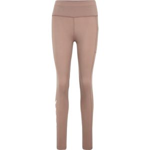 Hummel - Tola Leggings - Grijs - Polyester - Hoge Taille met Zijvak