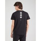 Hummel - TE Callum - T-shirt - Zwart - Katoen/Polyester - Grafische Print