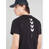 Hummel - TE Callum - T-shirt - Zwart - Katoen/Polyester - Grafische Print