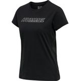 Hummel - CALI - T-Shirt - Groen - Katoen/Polyester - Ronde Hals Korte Mouwen