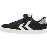 Hummel - Slimmer Stadil Low - Sneakers - Zwart - Canvas en PU-suède