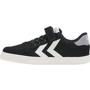 Hummel - Slimmer Stadil Low - Sneakers - Zwart - Canvas en PU-suède