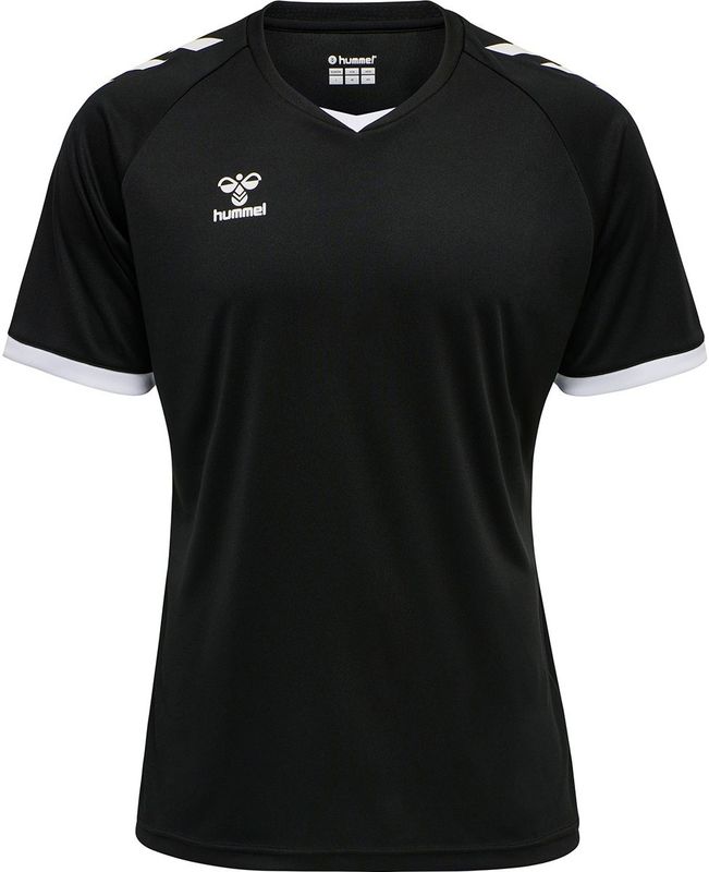 Hummel - Core Volley T-shirt - Korte Mouwen - Zwart - Synthetisch