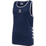 Hummel - Functioneel Shirt - Marine/Wit - Mouwloos - Normale Pasvorm