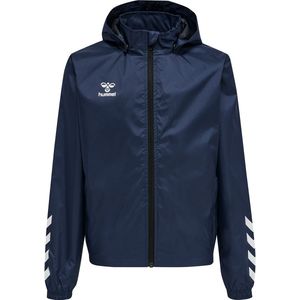hmlCORE XK Spray Jacket - Kids - Zwart - Waterafstotend - Met Ritszakken