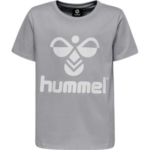 Hummel - hmlTres - T-Shirt - Grijs Gevlekt - Katoen
