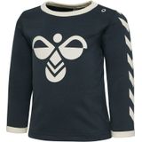 Hummel - hmlFLIPPER - T-shirt - Blauw - Katoen - Lange Mouwen