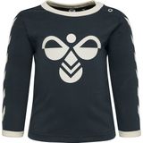 Hummel - hmlFLIPPER - T-shirt - Blauw - Katoen - Lange Mouwen