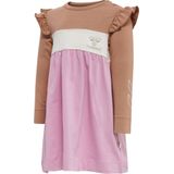 Hummel - Jamila Jurk - Kleurblok - Biologisch Katoen - Lange Mouwen