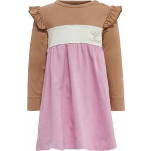 Hummel - Jamila Jurk - Kleurblok - Biologisch Katoen - Lange Mouwen