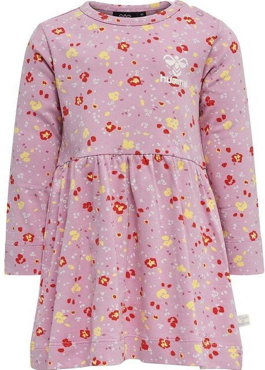 Hummel - Mira Jurk - Bloemenprint - Katoen - Lange Mouwen