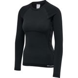 Hummel Damen Longsleeve Hmlclea Seamless Tight T-Shirt Ls Black Melange