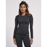 Hummel Damen Longsleeve Hmlclea Seamless Tight T-Shirt Ls Black Melange
