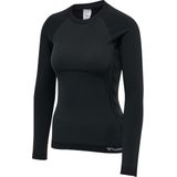 Hummel Damen Longsleeve Hmlclea Seamless Tight T-Shirt Ls Black Melange