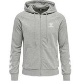 Sportsweatvest - Mélange - Capuchon - Lange Mouw - Normale Pasvorm