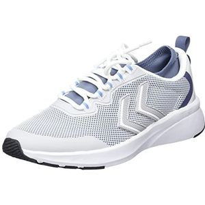 hummel Flow Fit Athleisure Sneakers voor volwassenen, uniseks, laag model, ademend, White Ensign Blue, 36 EU