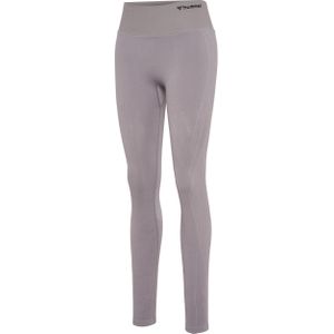 Hummel Damen Leggings Hmlmt Flow Seamless Hw Tights Minimal Gray-XS