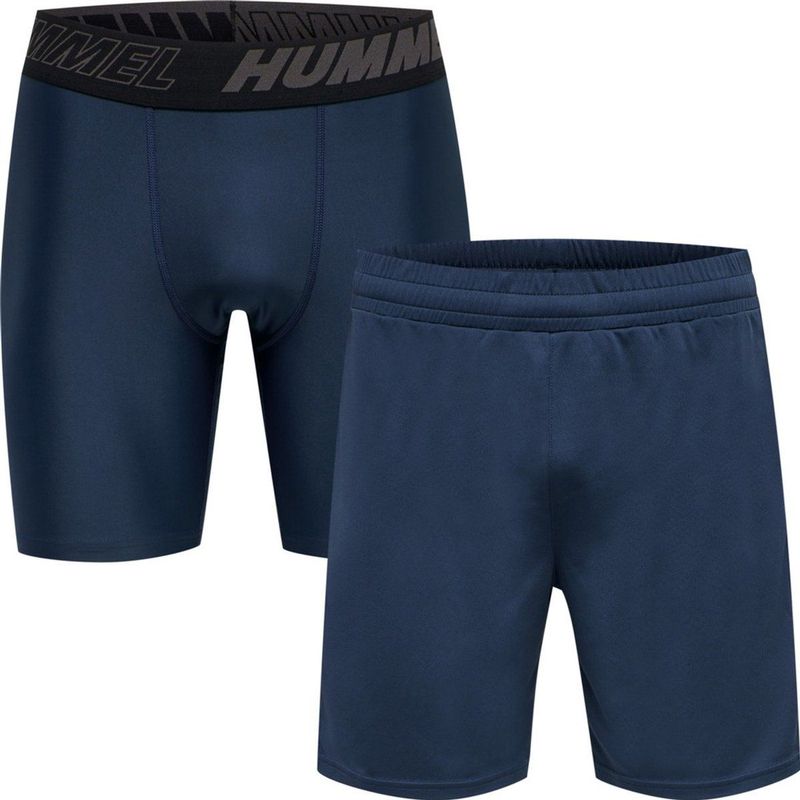 hummel - TOPAZ 2 PACK - Sportshorts - Black - 100% Polyester