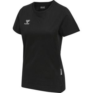 Hummel Move Grid Cotton T-Shirt Dames - sportshirts - zwart - Vrouwen