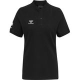 Hummel - Move Grid - Korte Mouw Poloshirt - Zwart - Piquéstof