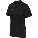 Hummel - Move Grid - Korte Mouw Poloshirt - Zwart - Piquéstof