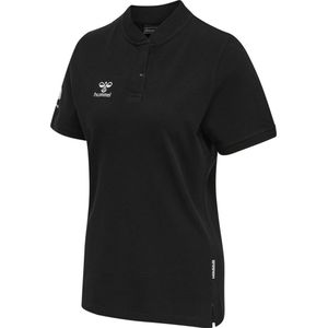 Hummel - Move Grid - Korte Mouw Poloshirt - Zwart - Piquéstof