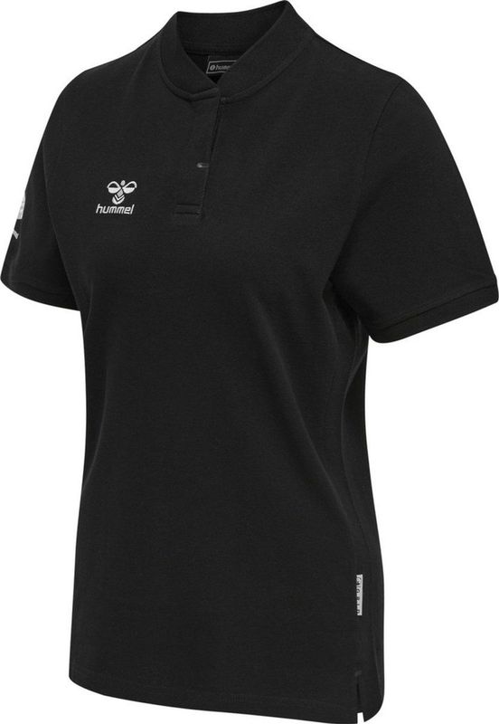 Hummel - Move Grid - Korte Mouw Poloshirt - Zwart - Piquéstof
