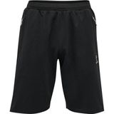 hummel - hmlMOVE GRID COTTON SHORTS - Sportbroek - Zwart - Katoenmix