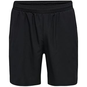 Hummel - Move Grid Woven Korte Broek - Zwart - Polyester Mix