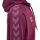 Hummel Move Grid Cotton Zip Hoodie - Sporttruien - bordeaux - Unise
