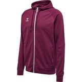 Hummel Move Grid Cotton Zip Hoodie - Sporttruien - bordeaux - Unise