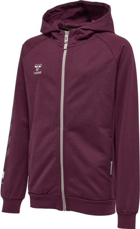 Hummel - Move Grid - Sweatshirt - Zwart - Katoenmix, Met Rits