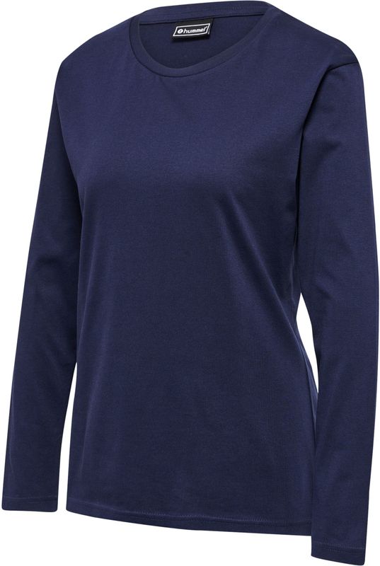 hummel - hmlRED HEAVY T-Shirt - Rood - Katoen - Lange Mouwen