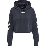 Hummel Legacy Cropped Hoodie Blauw Vrouw