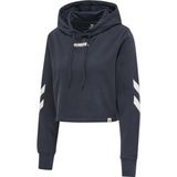 Hummel Legacy Cropped Hoodie Blauw Vrouw