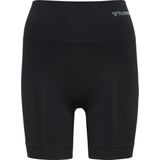 hummel - HmlTIF SEAMLESS SHORTS - Korte Broek - Zwart - 85% Polyamide, 15% Elastaan