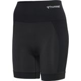 hummel - HmlTIF SEAMLESS SHORTS - Korte Broek - Zwart - 85% Polyamide, 15% Elastaan