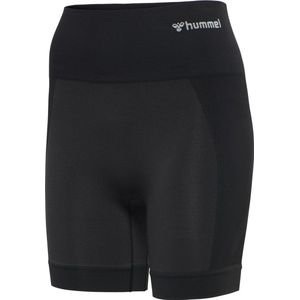 hummel - HmlTIF SEAMLESS SHORTS - Korte Broek - Zwart - 85% Polyamide, 15% Elastaan