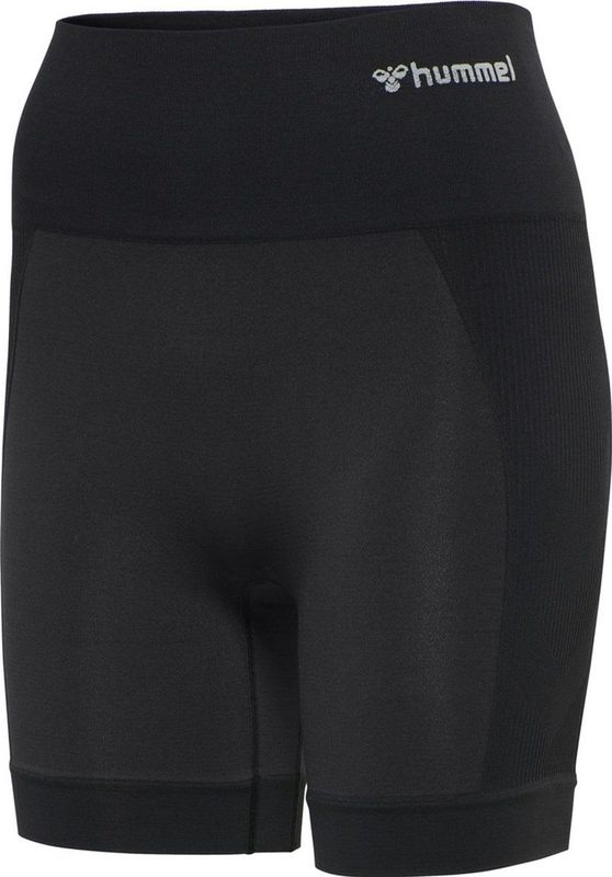 hummel - HmlTIF SEAMLESS SHORTS - Korte Broek - Zwart - 85% Polyamide, 15% Elastaan