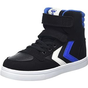 hummel Unisex Slimmer Stadil High Jr hoge sneakers voor kinderen, Zwart Carbon Black, 29 EU
