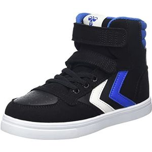 hummel Slimmer Stadil High Jr, hoge sneakers, uniseks, kinderen, zwart.