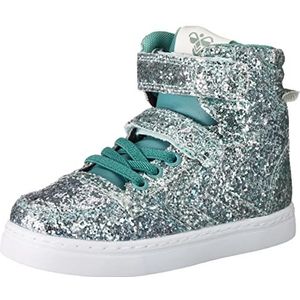 hummel Slimmer Stadil Glitter JR Sneaker, Mineral Blue, 32 EU